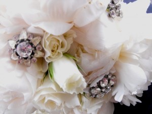 extreme close up broach bouquet