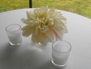 Cafe au lait dahlia cocktail arrangement 2