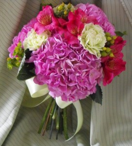 Pink and Green Lovely Bridal Bouquet