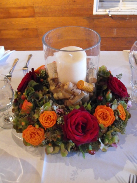 Our First Floral Design Class of the Season: Autumnal Centerpiece